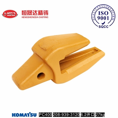 PC400 208-939-3120 PC500 مكيف دلو الحفر 52HRC غلاف خشبي