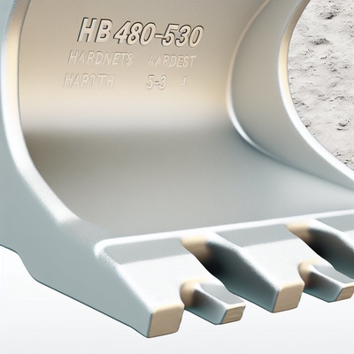 HB 480-530 صلابة أسنان دلو الحفر ذات العرض القياسي وقسوة 3-5